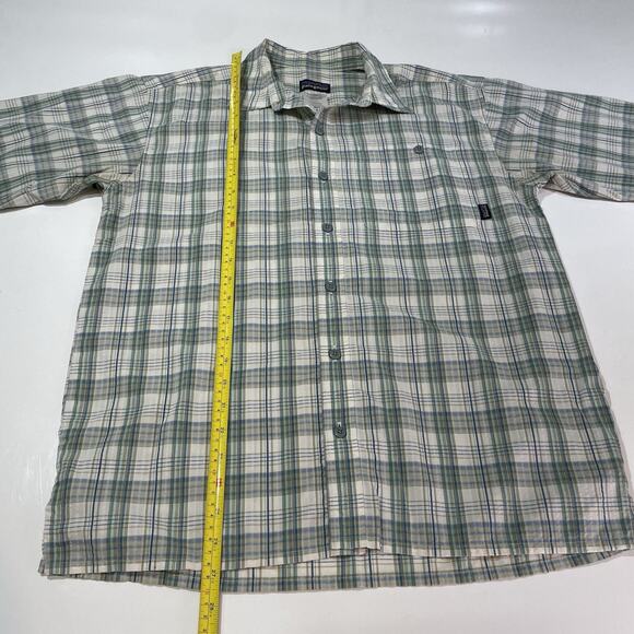 Patagonia Shirt Men’s Short Sleeve Button Ribbed Cotton Organic Casual Small - Picture 4 of 7